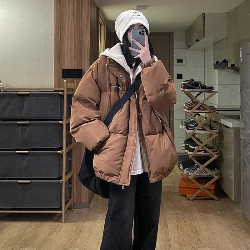 Unisex Winterjacke Puffa Jacke Oversize Steppjacke