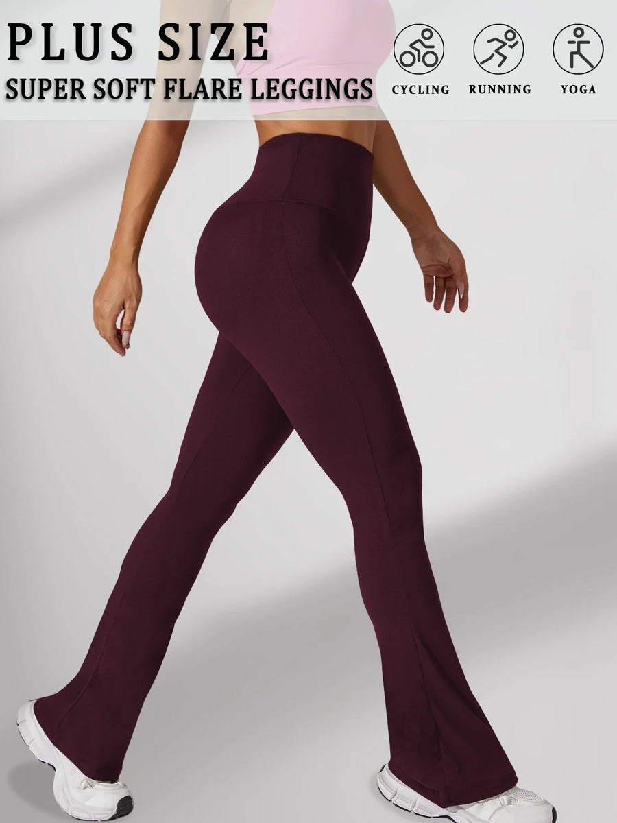 Flared yogalegging voor dames met hoge taille