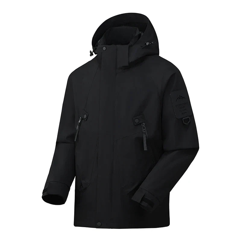 Unisex Outdoorjacke mit Kapuze, wasserdicht & winddicht, viele Farben