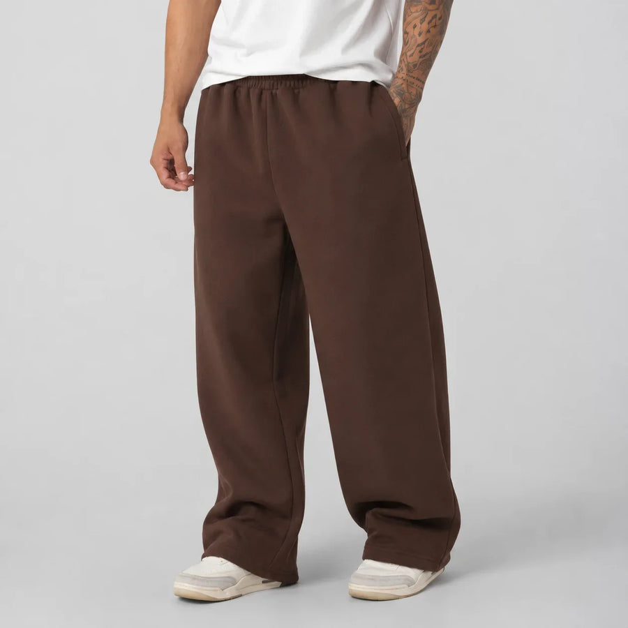 Unisex Weite Jogginghose Dunkelgrau mit Kordelzug