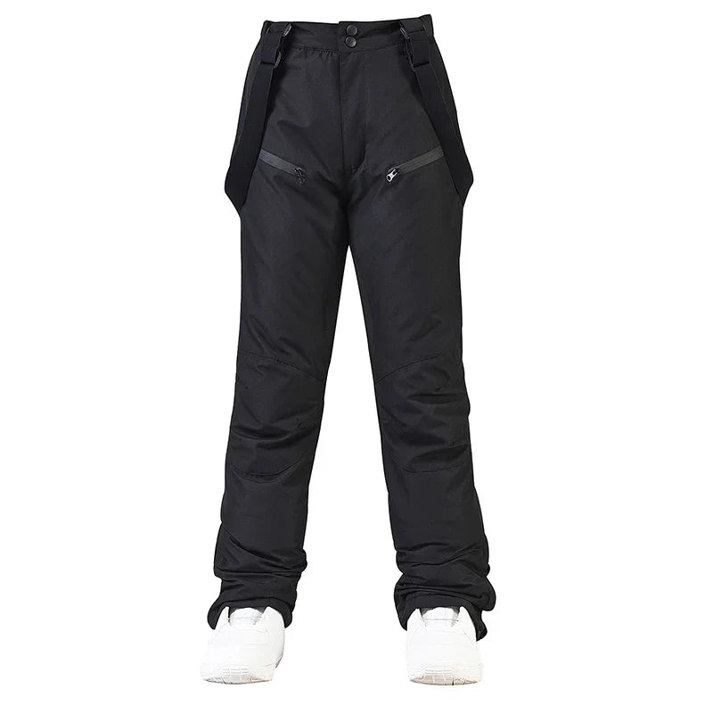 Skihose Schneehose Lila mit Trägern