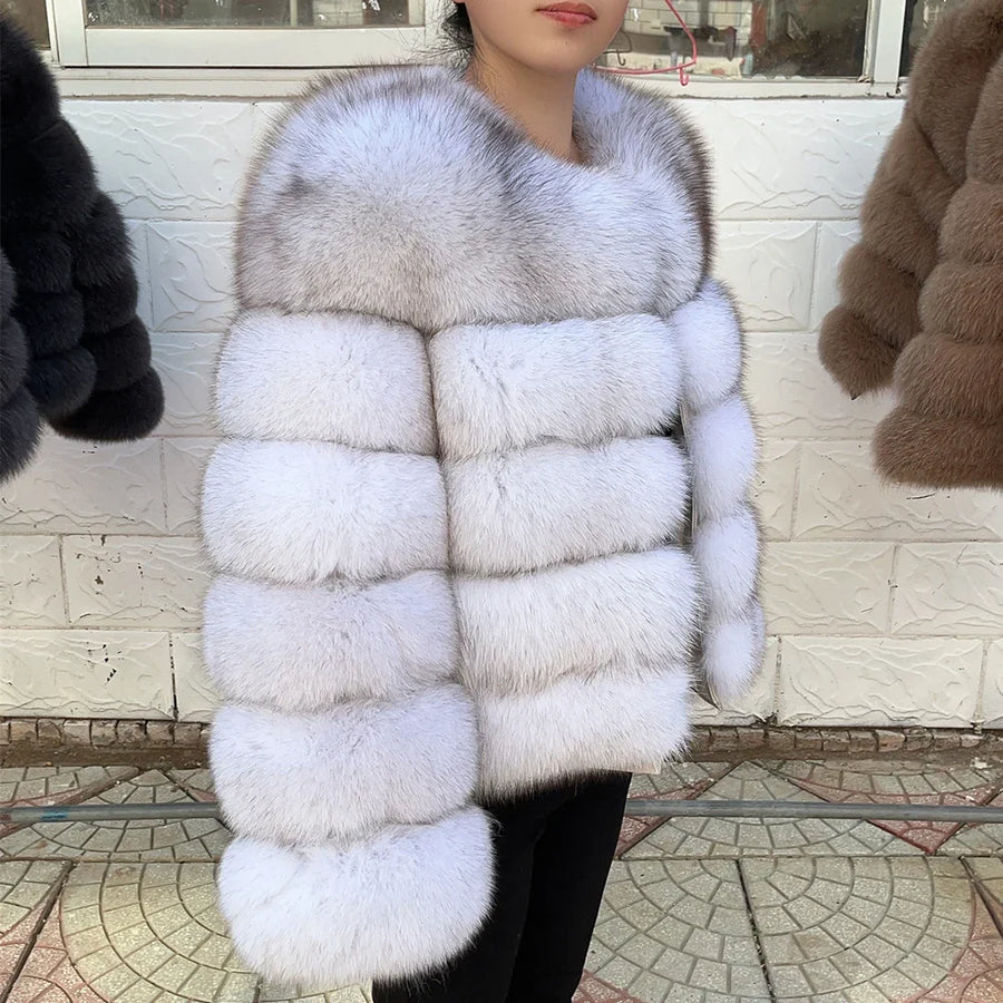 Damen Kurzjacke mit Kunstfell, Winterjacke mit gerippten Ärmeln, warmer Pelzmantel
