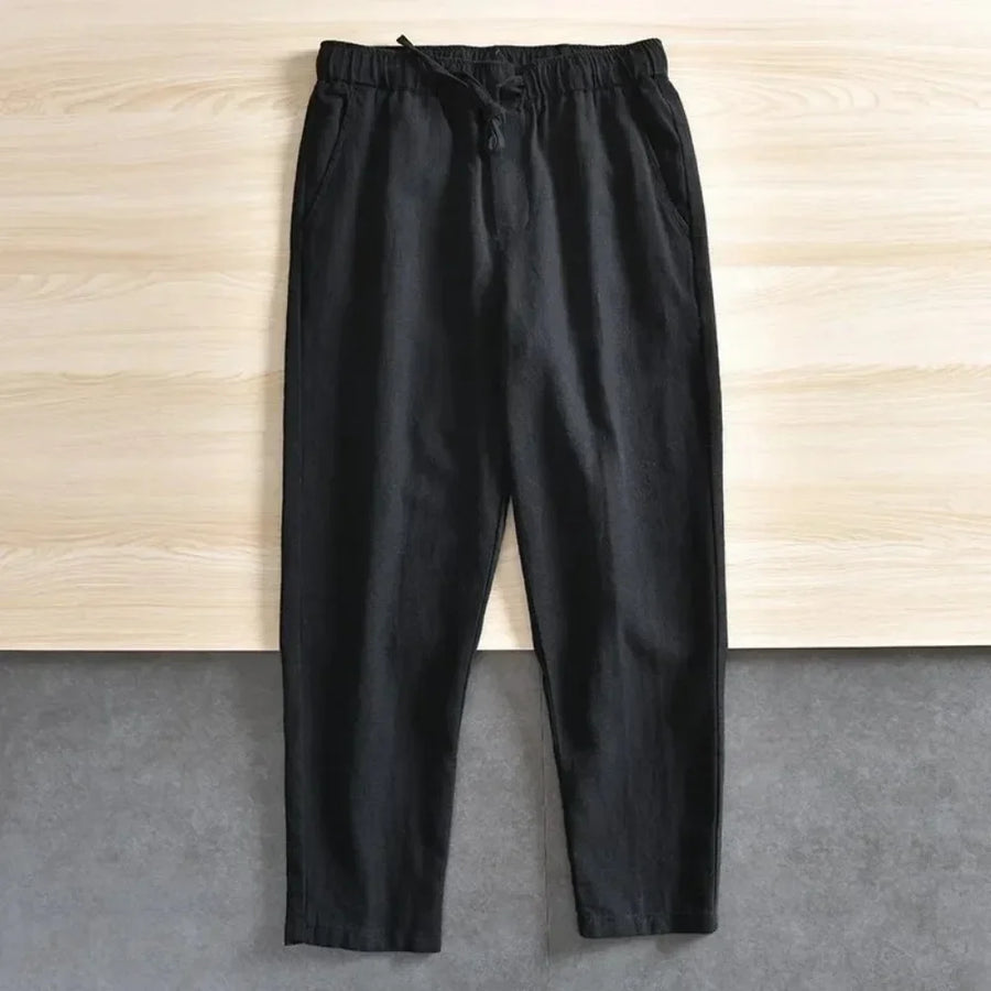 Unisex Leichte Hose mit Gummibund in Weiß