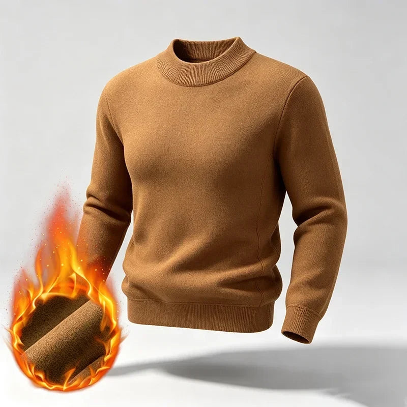 Heren coltrui, sweatshirt en shirt met lange mouwen in thermische look