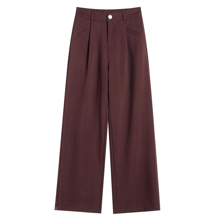 Damen Weite Hose High Waist Palazzo Business Hose