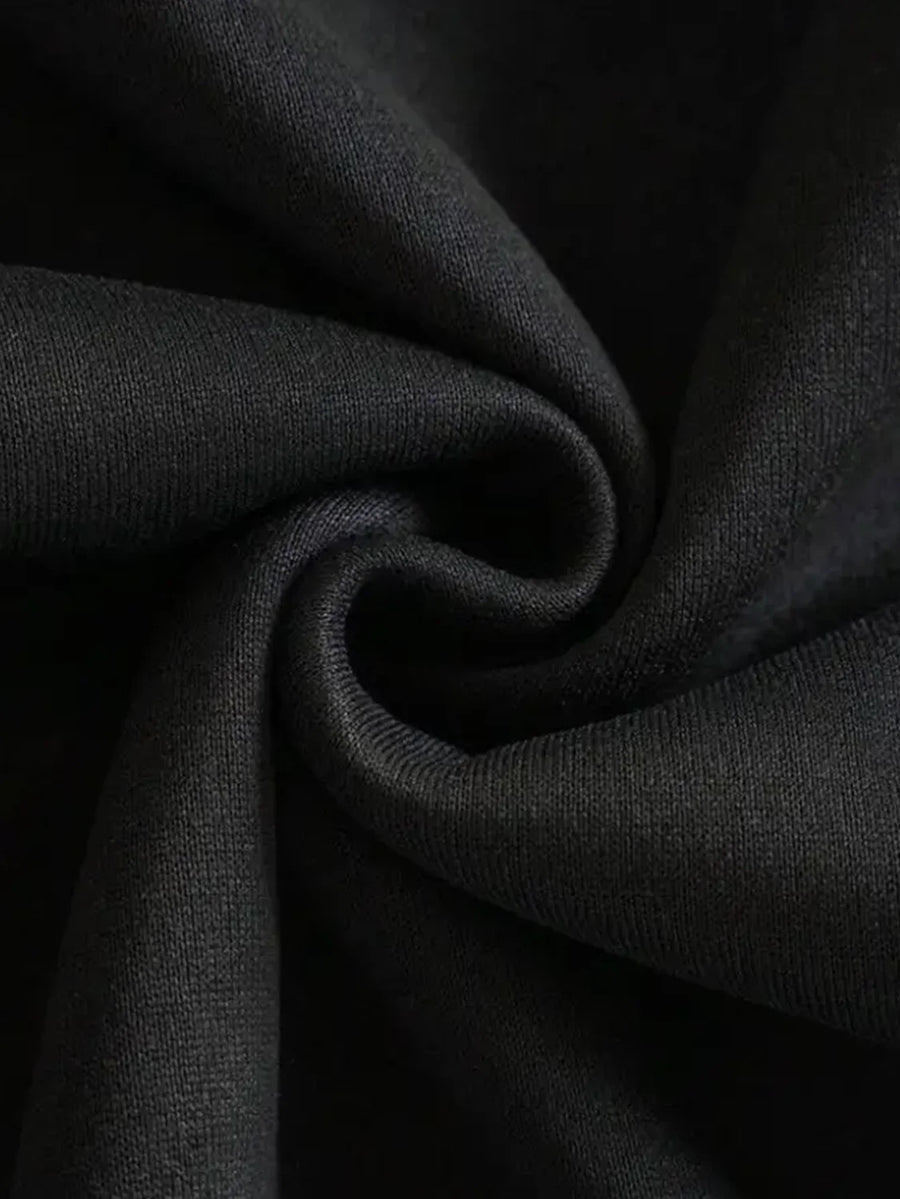 Unisex Weite Jogginghose Dunkelgrau mit Kordelzug