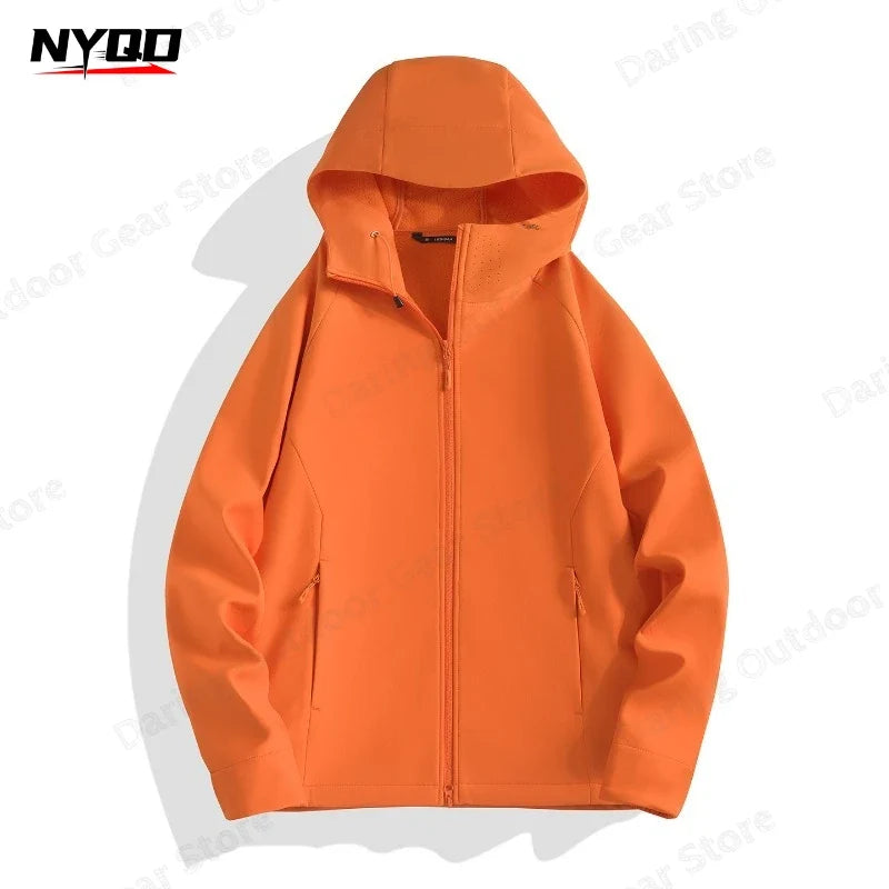 Unisex Kapuzenjacke Reißverschluss Windbreaker Freizeit Sport Lila