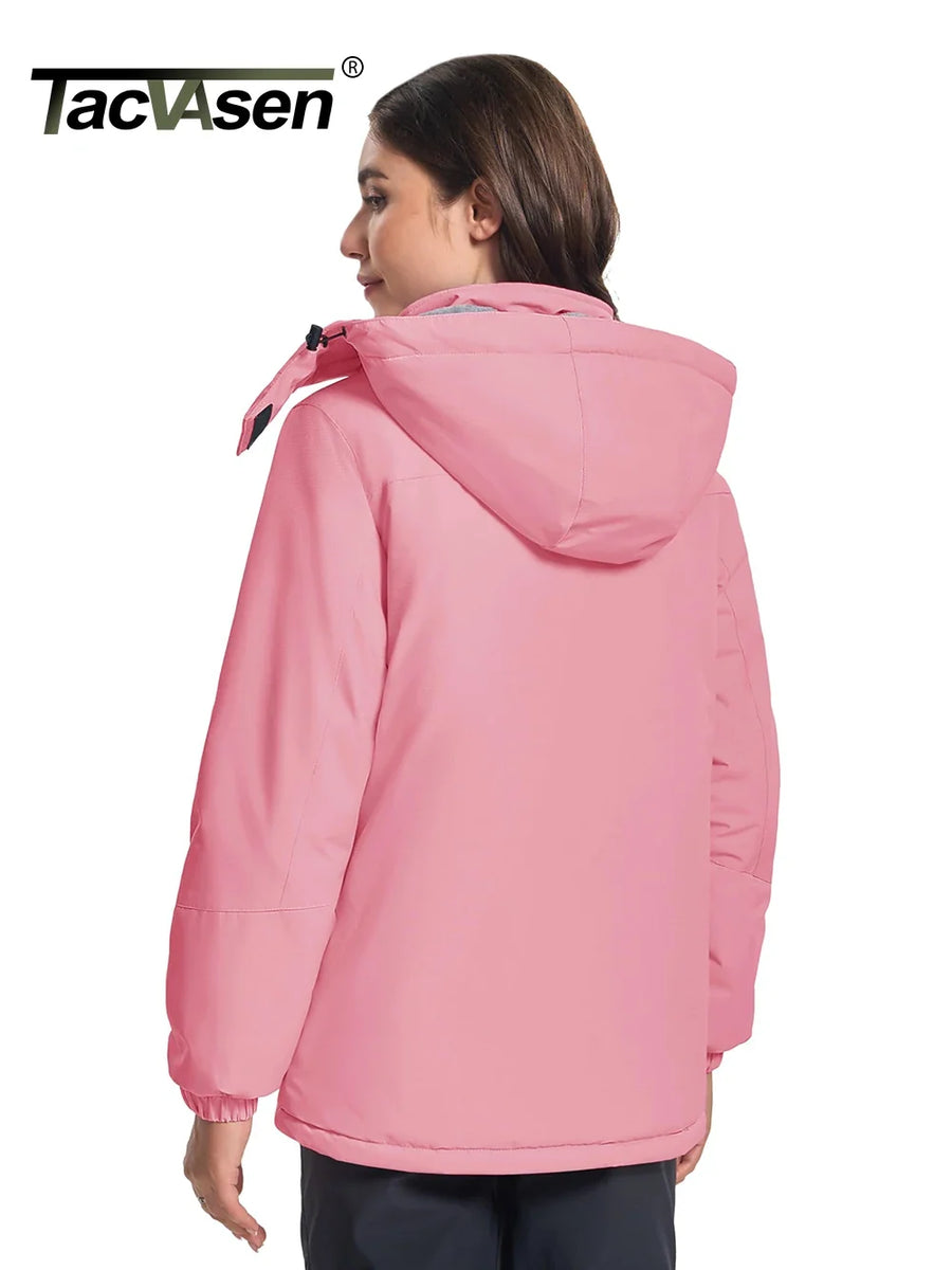 Damen Outdoor Jacke mit Kapuze – Wasserabweisende Winterjacke