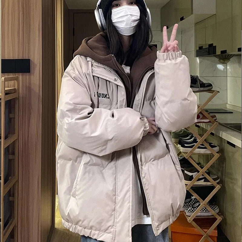 Unisex Winterjacke Puffa Jacke Oversize Steppjacke