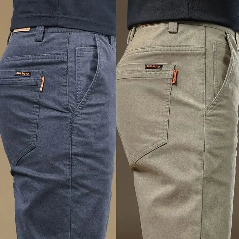 Herren Freizeithose Slim Fit Chino Hose mit Taschen