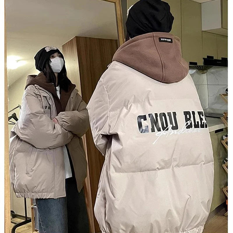 Unisex Winterjacke Puffa Jacke Oversize Steppjacke