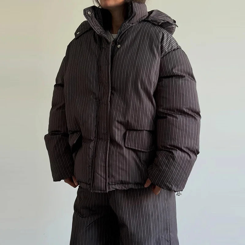 Damen Steppjacke mit Muster / Hose mit Muster