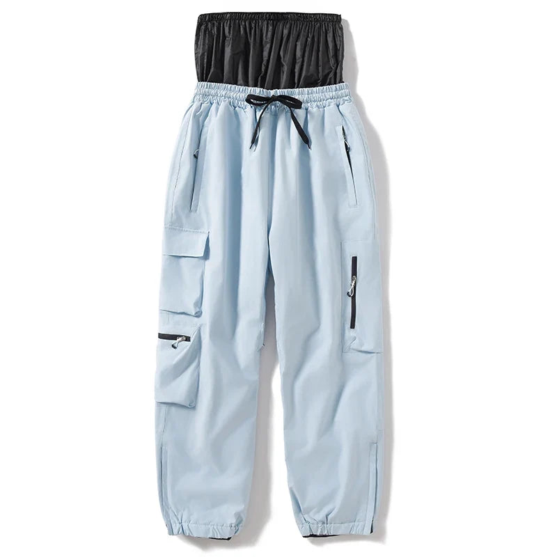 Unisex Cargohose mit elastischem Bund – Schwarz, Pink, Grün, Weiß