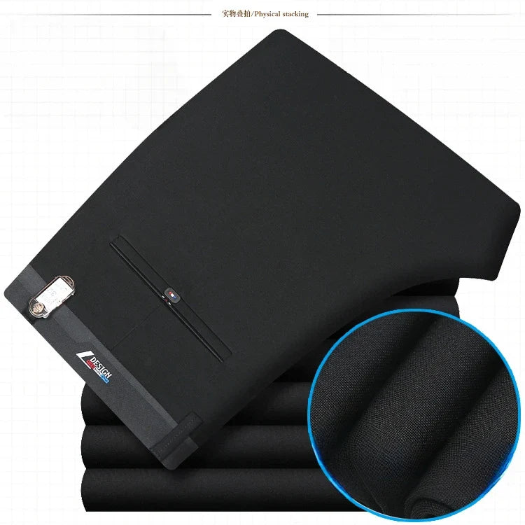 Herren Business Hose Freizeit Anzughose Slim Fit