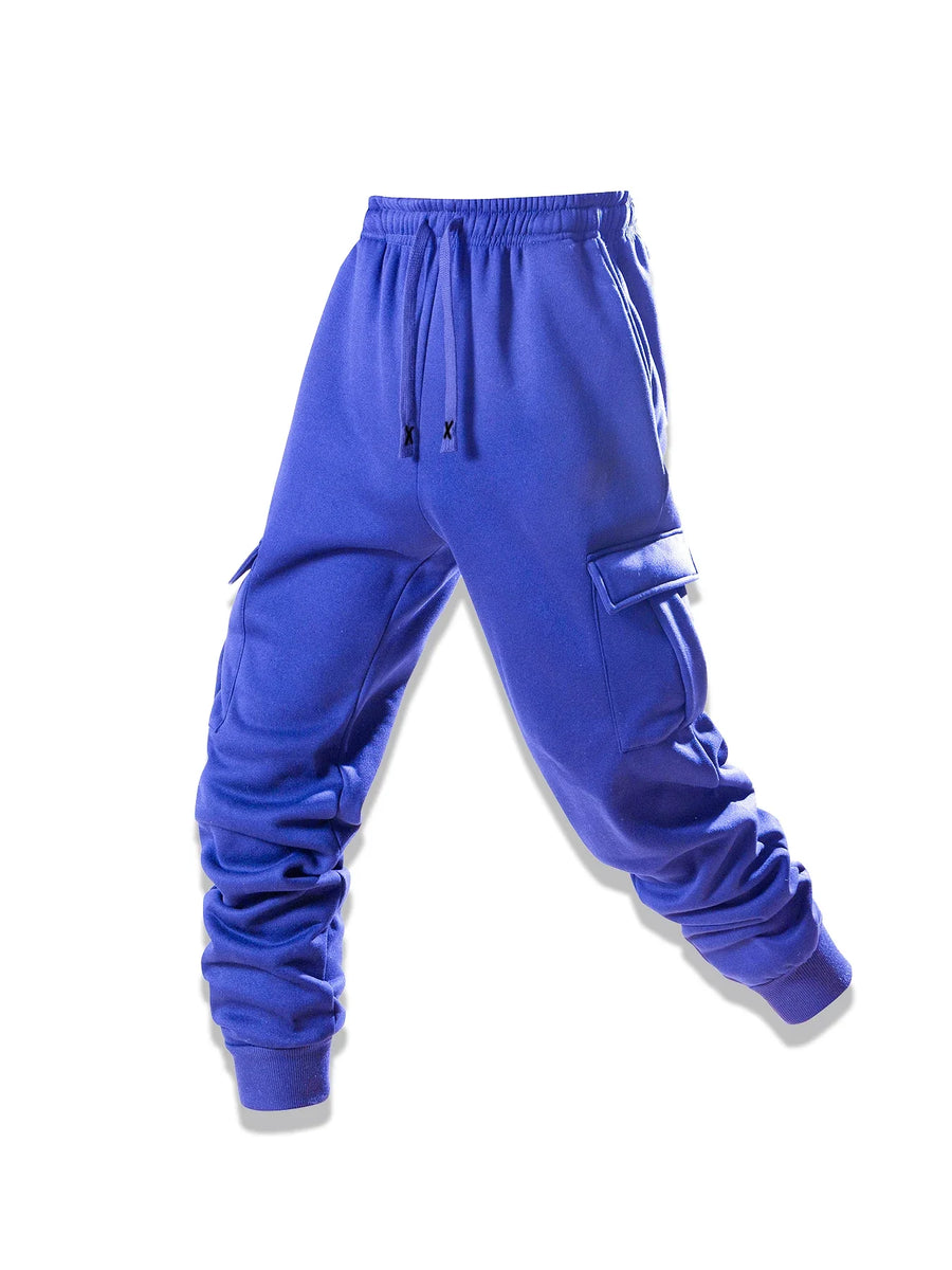 Cargo-joggingbroek voor heren met elastische tailleband en zijzakken