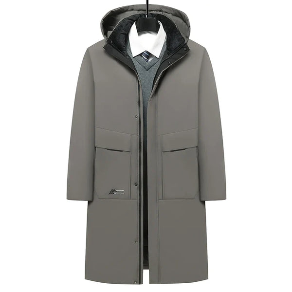 Herren Winterparka mit Kapuze - Lang Schnitt