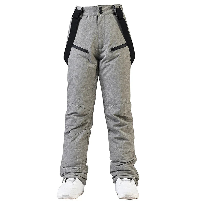 Skihose Schneehose Lila mit Trägern