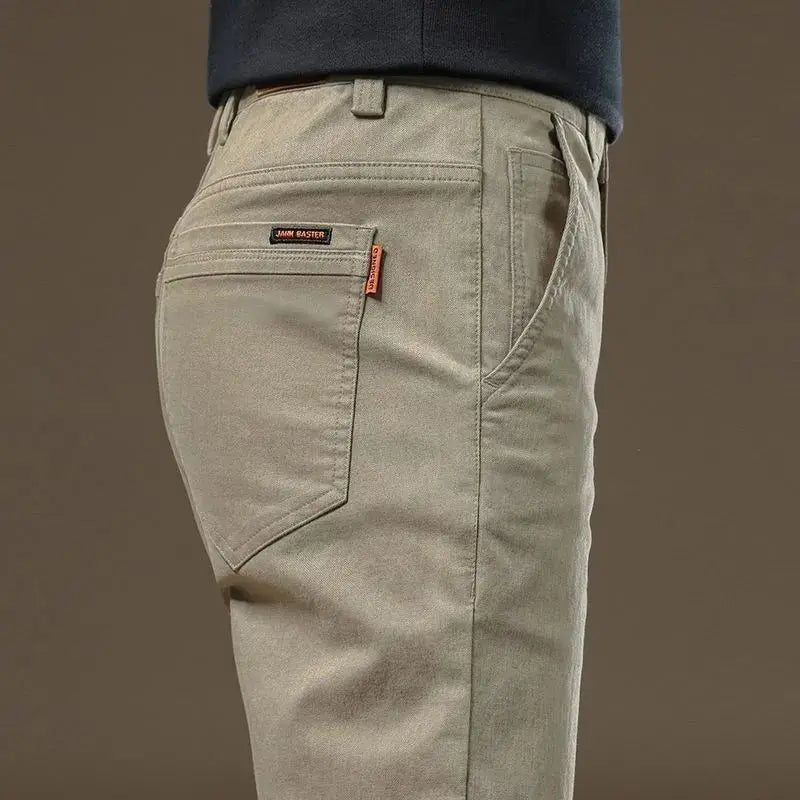 Herren Freizeithose Slim Fit Chino Hose mit Taschen