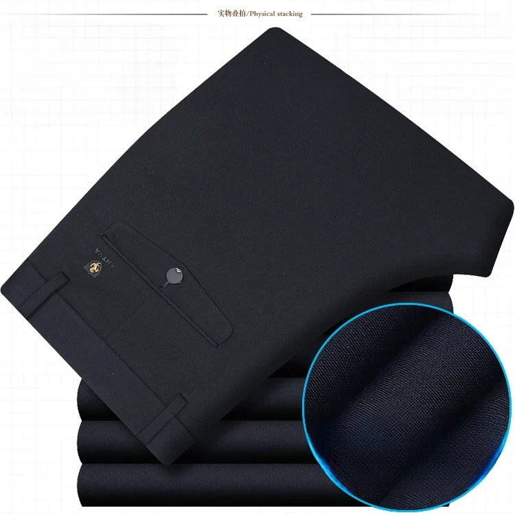 Herren Business Hose Freizeit Anzughose Slim Fit