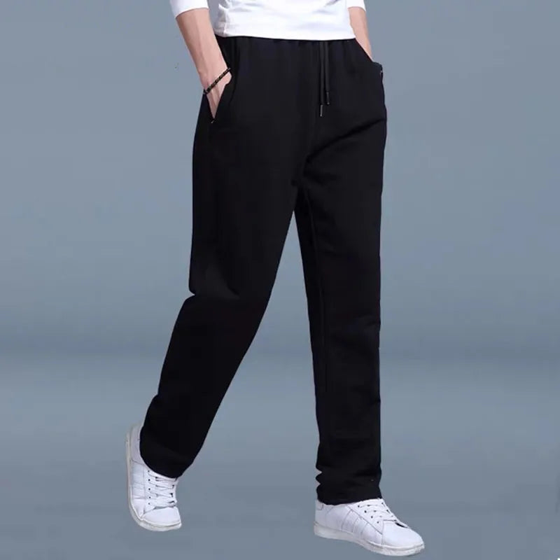 Herren Freizeithose Jogginghose Sporthose Lang mit Kordelzug