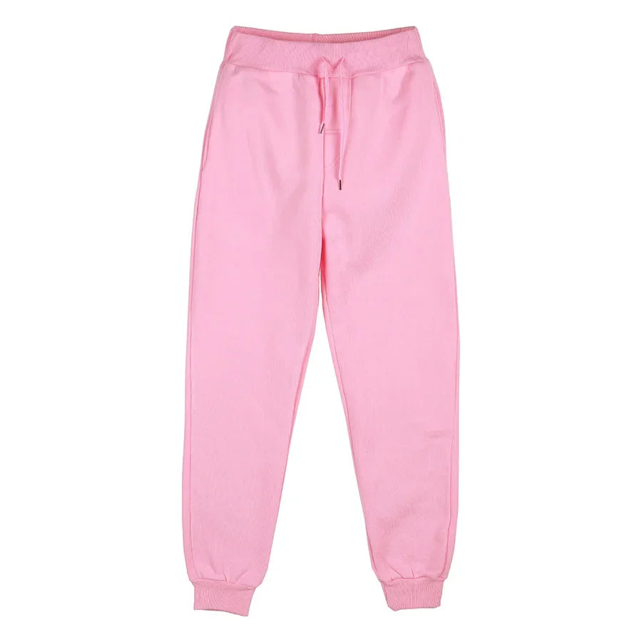 Unisex Jogginghose Sportlich Freizeithose mit Kordelzug Bündchen Gelb