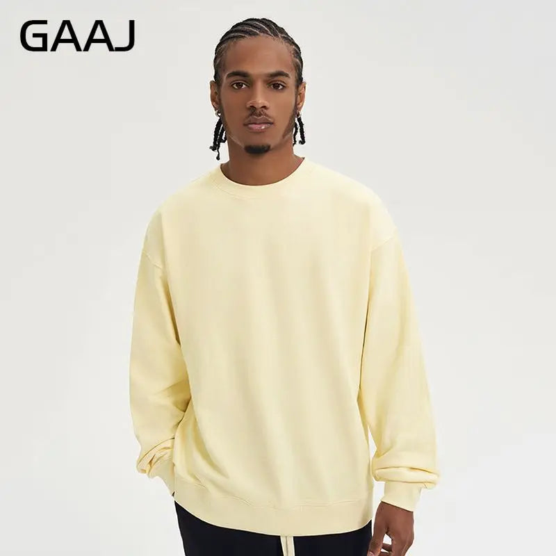 Uniseks sweatshirt met lange mouwen, ronde hals, basic trui