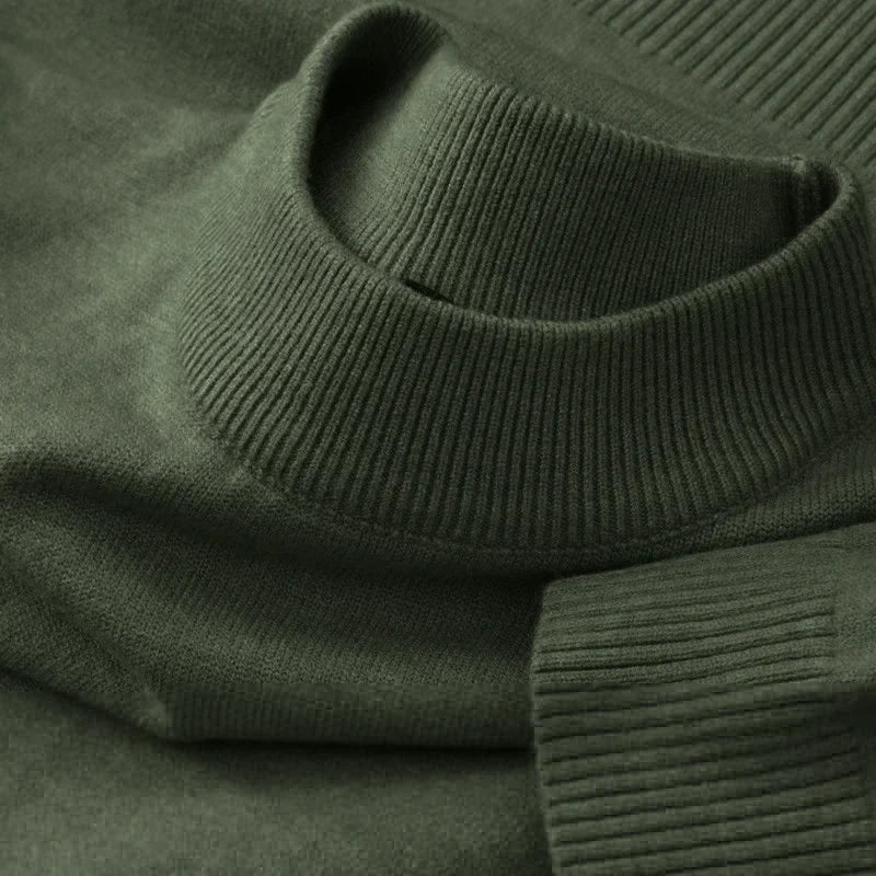 Unisex trui met lange mouwen, ronde hals, fijne brei en geribde boorden