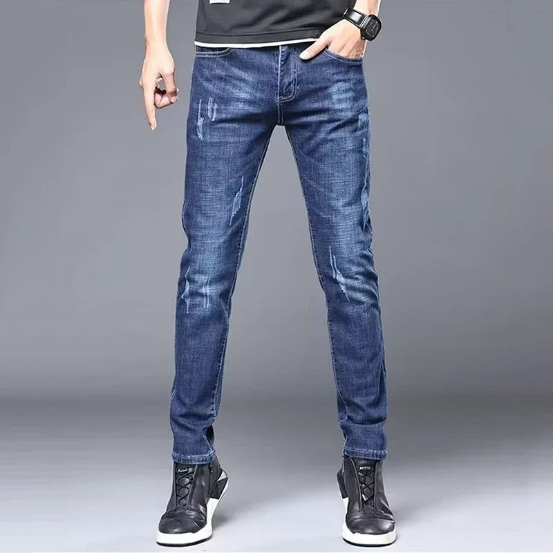 Herren Jeans Slim Fit im Used-Look – Schmale Passform für Männer