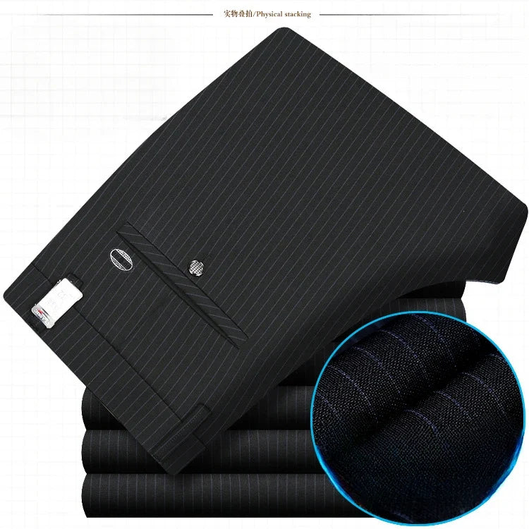 Herren Business Hose Freizeit Anzughose Slim Fit