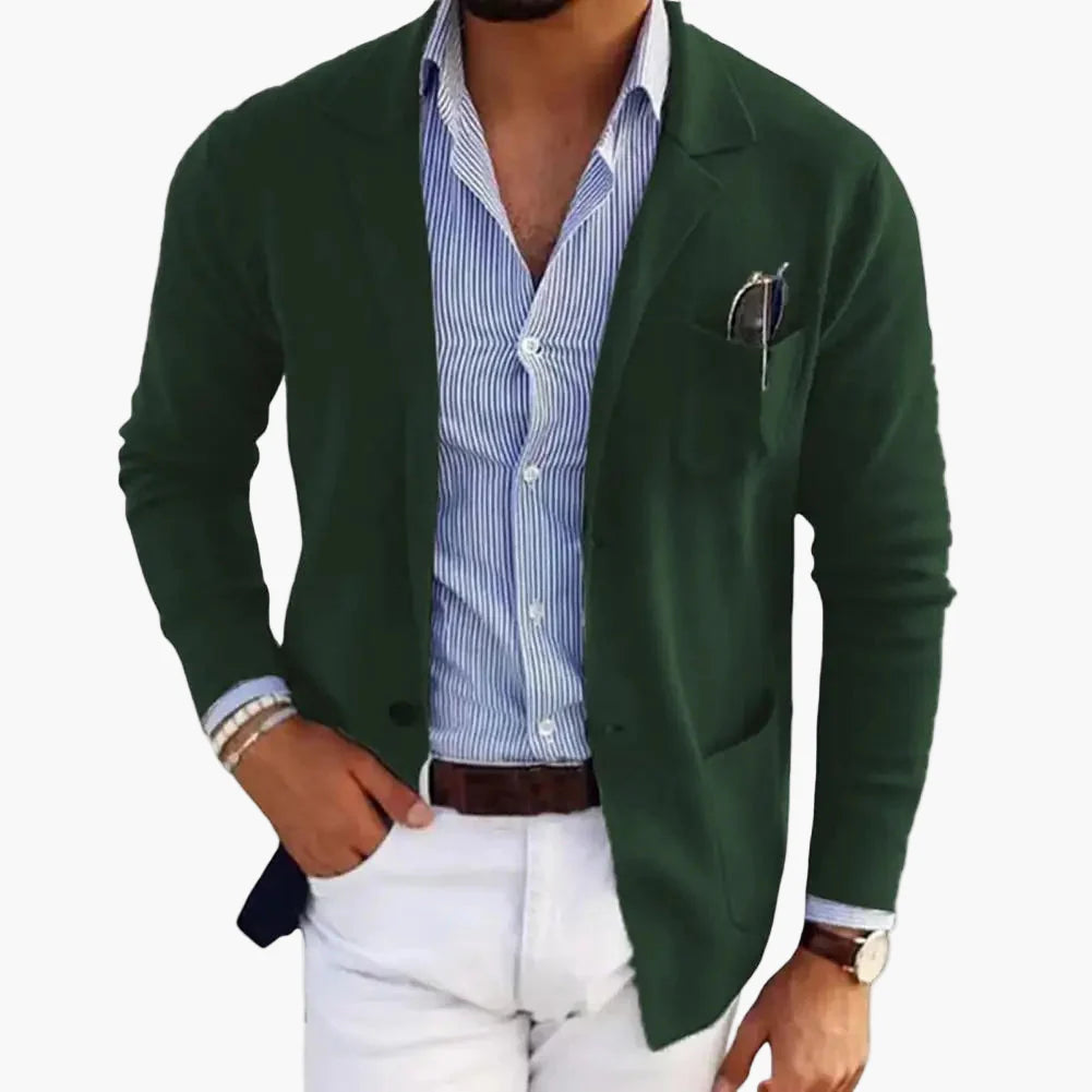 Herren Blazer Sakko Einreiher Modern Business & Freizeit Elegant