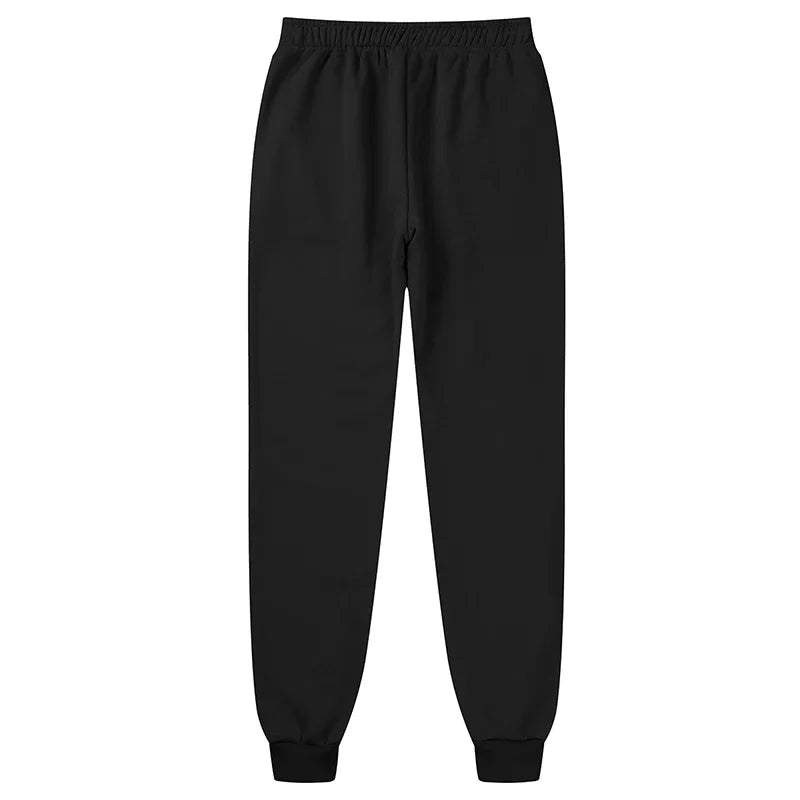 Unisex Jogginghose mit Kordelzug und Berg-Print, bequeme Freizeithose