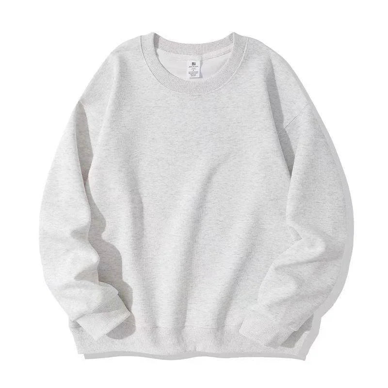 Uniseks basic sweatshirt met ronde hals en lange mouwen, eenvoudig