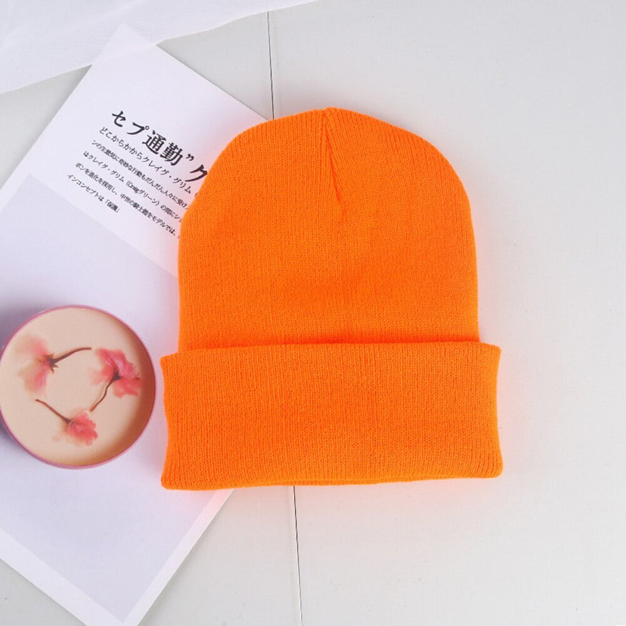 Unisex Strickmütze Beanie mit Umschlag - Winter