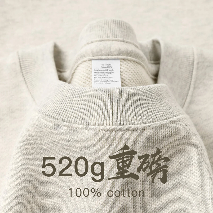 Uniseks sweatshirt met lange mouwen en ronde hals, grijs