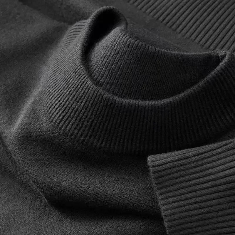 Unisex trui met lange mouwen, ronde hals, fijne brei en geribde boorden