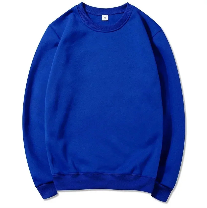 Uniseks basic sweatshirt met ronde hals en lange mouwen