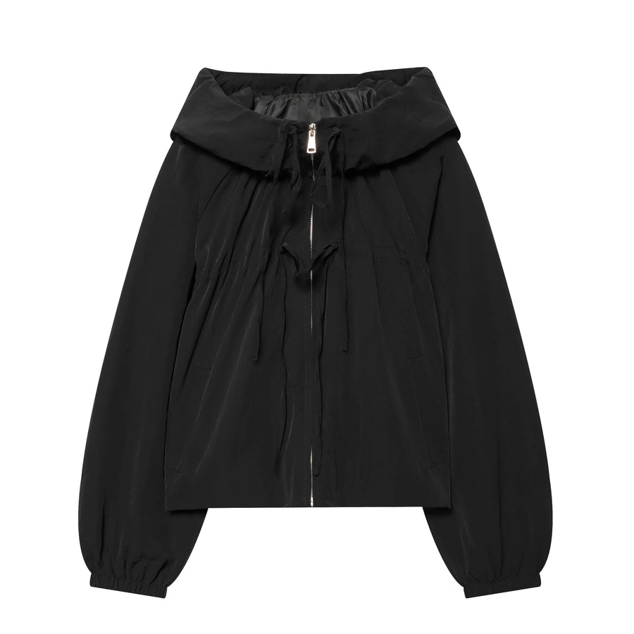 Kurze Damen Windjacke mit Kapuze – Leicht & Lässig