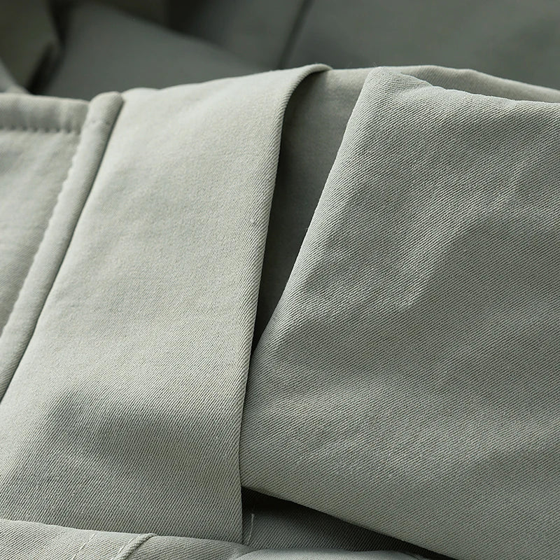 Herren Winterparka Lang mit Kapuze Warm Gefüttert