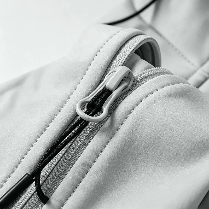 Unisex Kapuzenjacke Winddicht Wasserdicht Warm Gefüttert für Outdoor & Sport