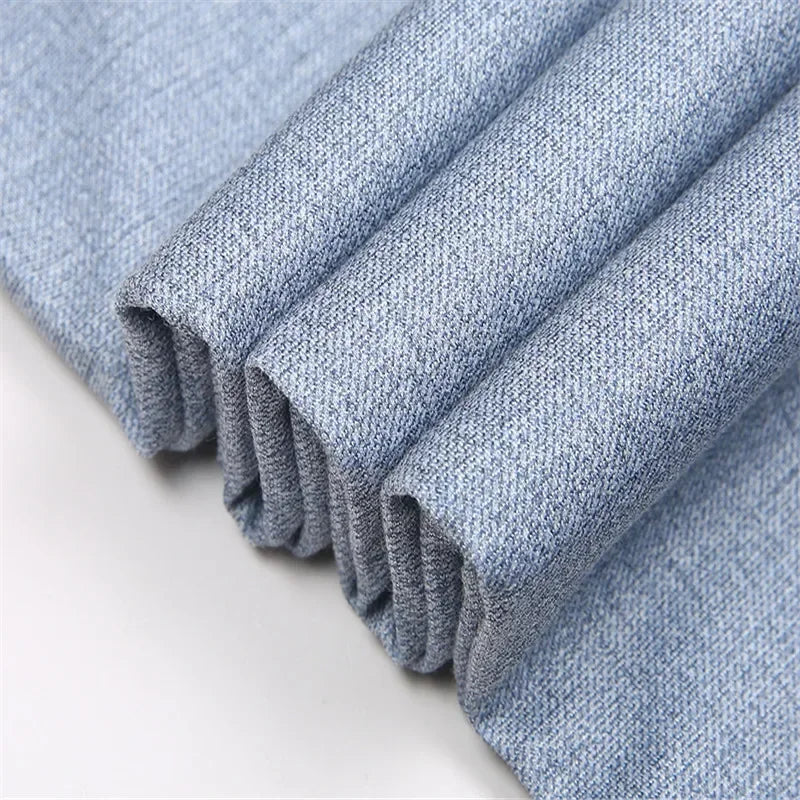 Herren Business Hose Freizeit Anzughose Slim Fit