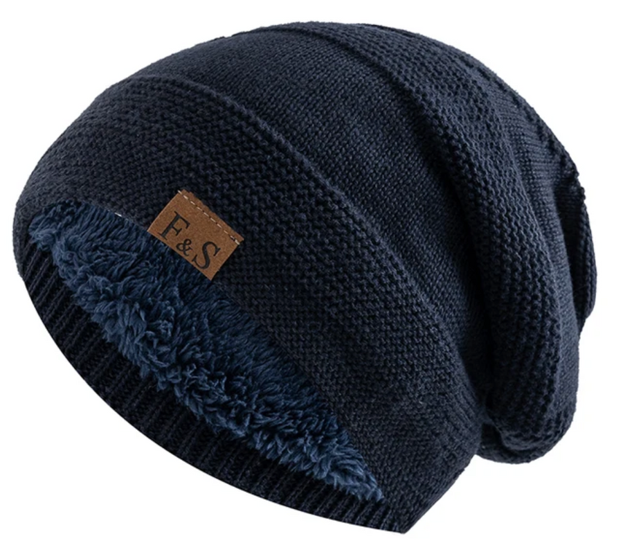 Unisex Strickmütze Beanie Wintermütze mit weichem Innenfutter