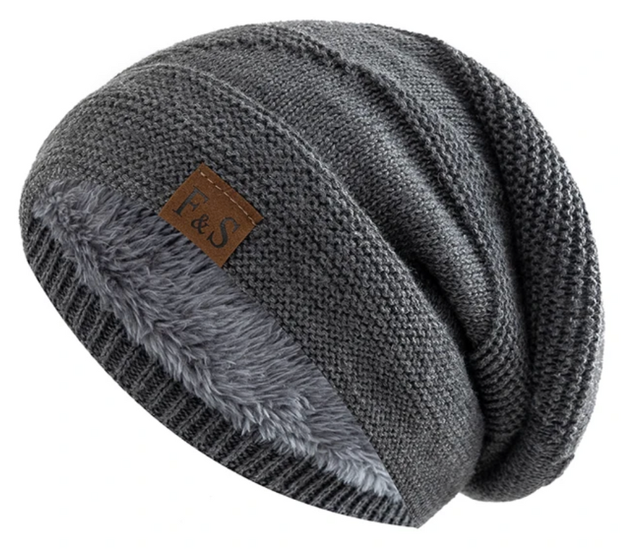 Unisex Strickmütze Beanie Wintermütze mit weichem Innenfutter