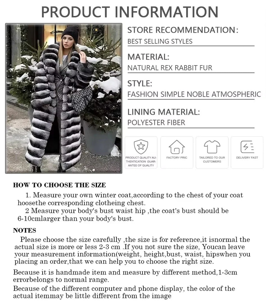 Damen Faux-Pelzmantel lang gestreift Grau Schwarz Weiß Winter Warm
