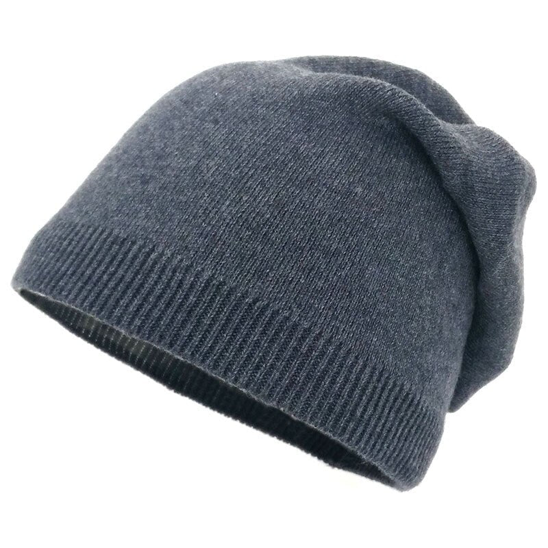Unisex Beanie Mütze aus weichem Strickmaterial, lockere Passform