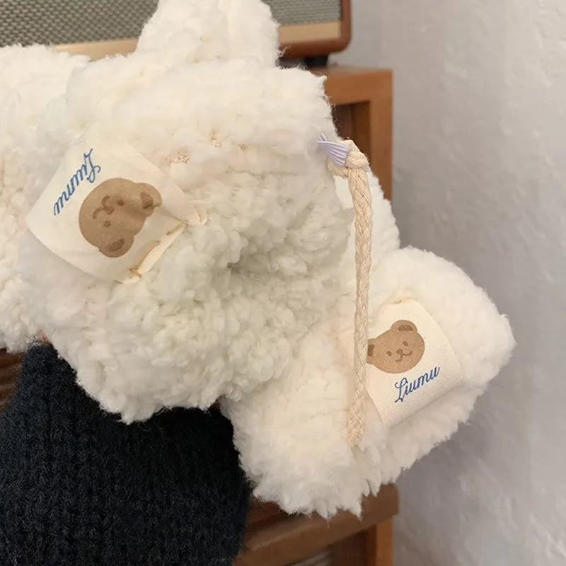 Weiche Fleece-Fäustlinge mit Bärenmotiv für Damen