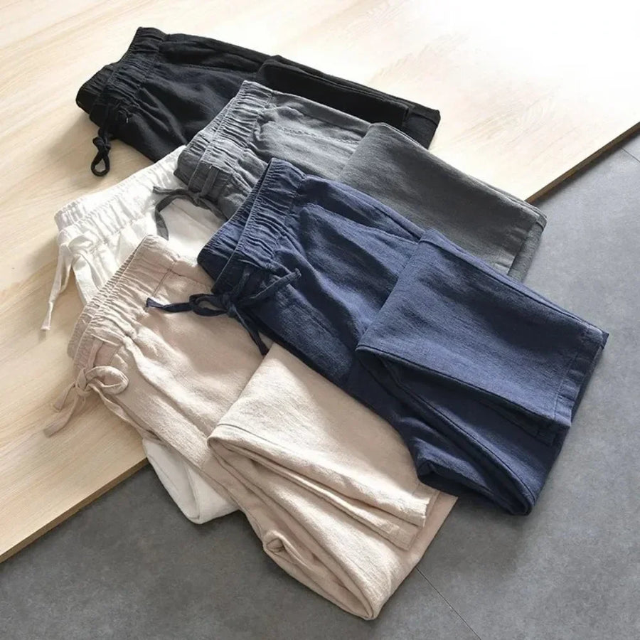 Uniseks vrijetijdsbroek met trekkoord en elastische tailleband