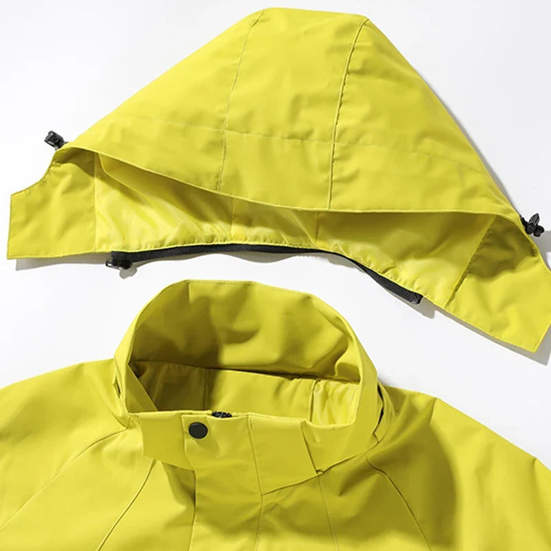 Unisex Outdoorjacke mit Kapuze, wasserdicht & winddicht, viele Farben