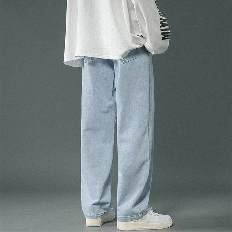 Loose-fitjeans met rechte pijpen voor heren