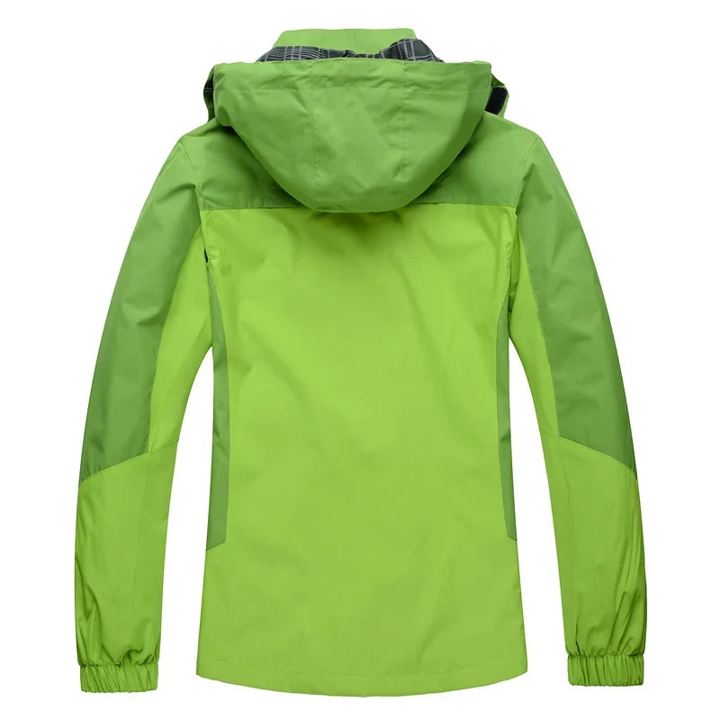 Damen Outdoorjacke mit Kapuze Winddicht Wasserabweisend 3-in-1 System