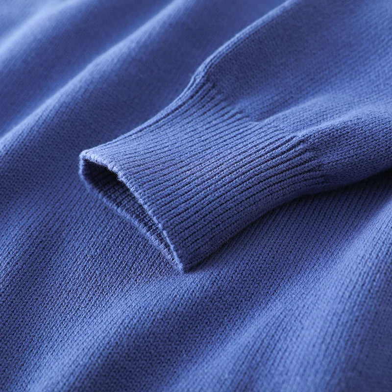 Herren Rundhals Pullover Basic Strickpullover Langarm